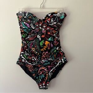 Anne Cole One Piece Strapless Swimsuit XS